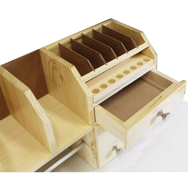 Jeweler's Workbench Organizer Made Of Wood - 18 X 8-1/2 X 4-1/2 Inch - TJ-00911 - ToolUSA