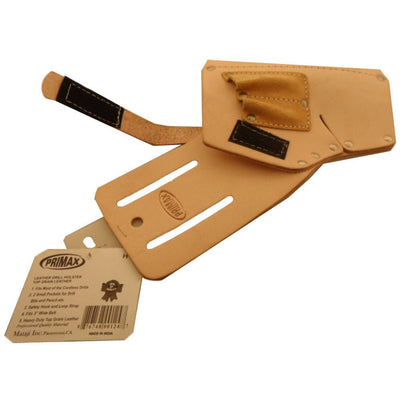 Leather Drill Holster with 7 Pockets on Tool Belt - AT005-H124 - ToolUSA