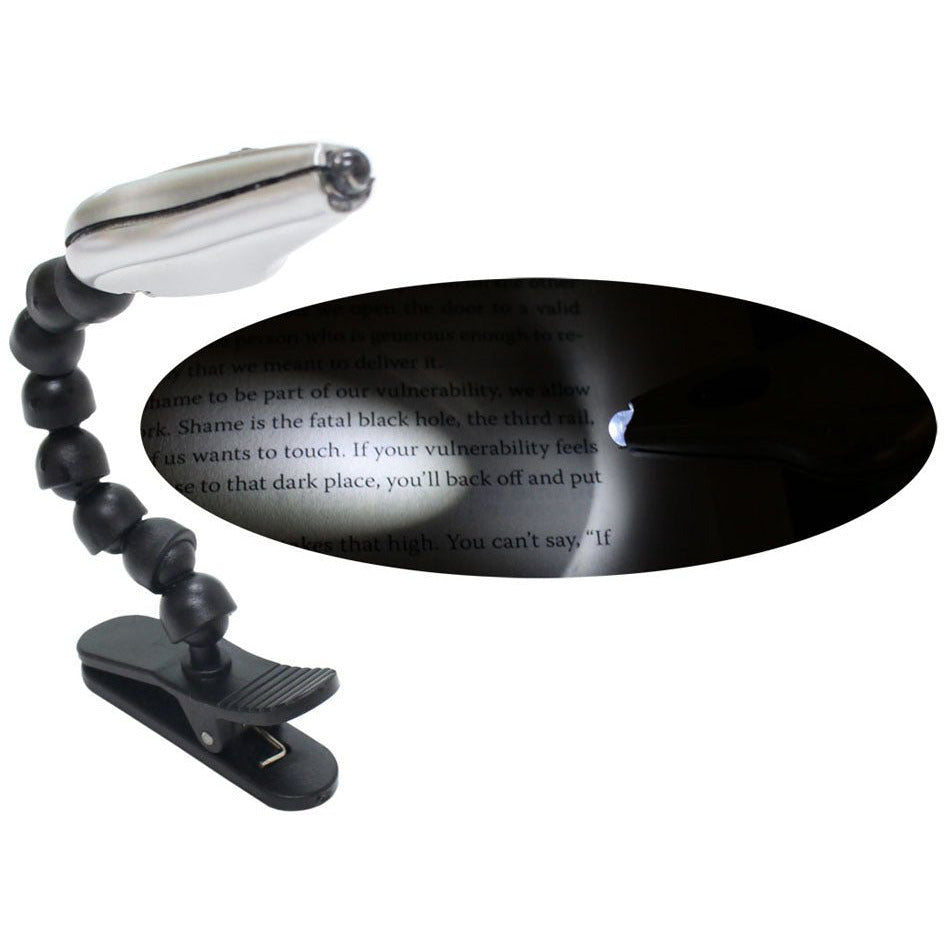 LED Book Light, 5" Flexible Neck (Pack of: 2) - FL-90246-Z02 - ToolUSA