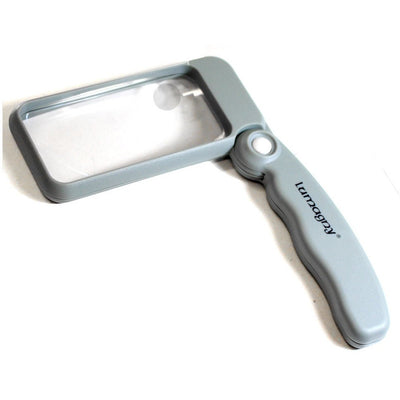 Lumagny 2x/4x Gray Folding Illuminated Magnifier - MP-07542 - ToolUSA