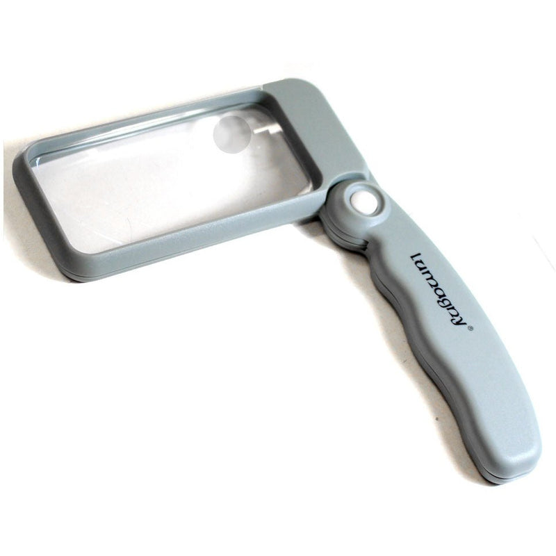 Lumagny 2x/4x Gray Folding Illuminated Magnifier - MP-07542 - ToolUSA