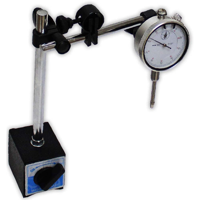 Magnetic Base Dial Indicator With 22 Point Set - TM61010-BASE - ToolUSA