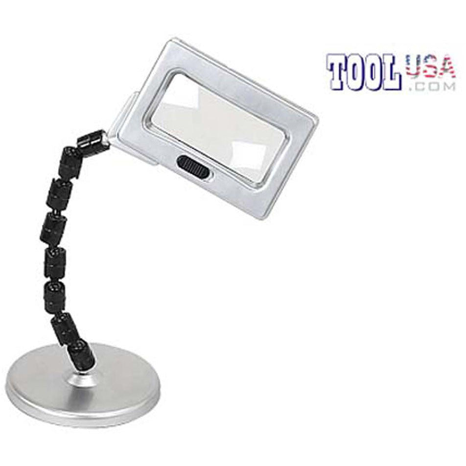 Magnifier Lamp 5X Power with Flexible Neck - MG-90841 - ToolUSA