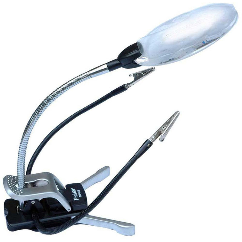 MAGNIFIER LAMP WITH CLIPS - MP-17737 - ToolUSA