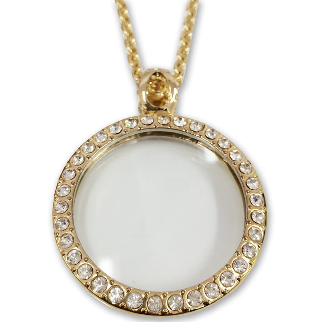 Magnifier Pendant with Faux Gemstones - ToolUSA