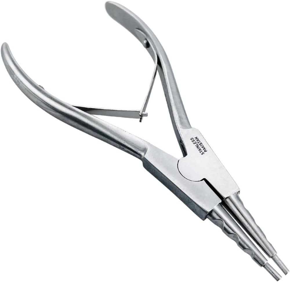 JEWEL TOOL Specialty Loop Closing & Opening Pliers | Great for Holding and Closing Jump Rings, Small Loops and More