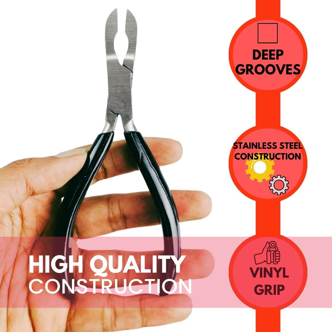 JEWEL TOOL Specialty Loop Closing & Opening Pliers | Great for Holding and Closing Jump Rings, Small Loops and More