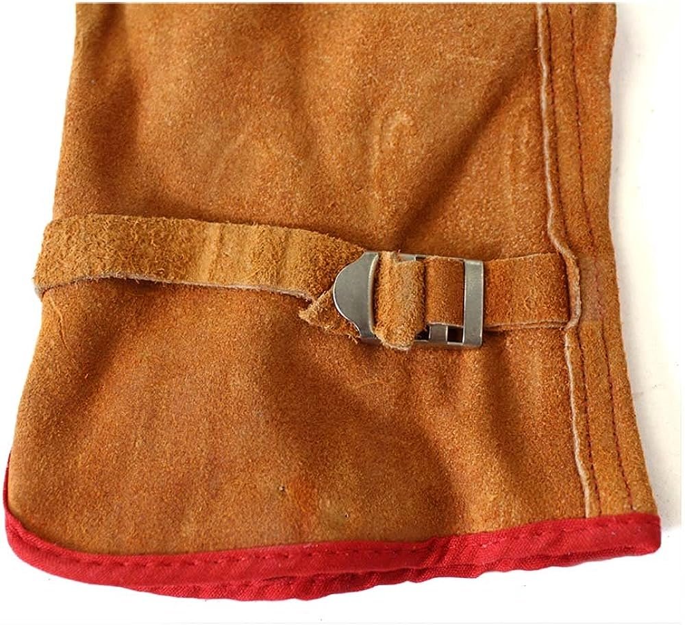 Men's Brown Split Unlined Driver's Gloves with Adjustable Pull