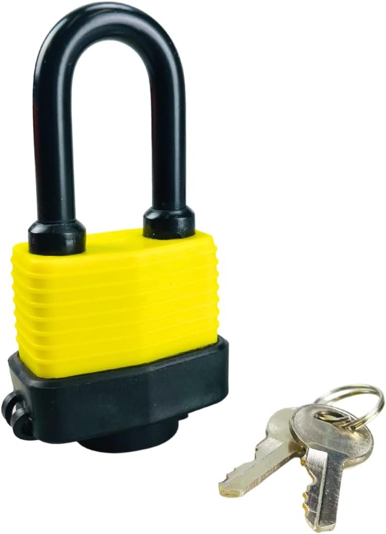 SAFEGUARD Waterproof Laminated Padlock || Heavy Duty Outdoor Lock with Rust-Proof Protection and Weatherproof Cover for Maximum Security