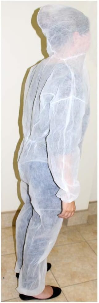 Men's White Polypropylene Cover-All Suits