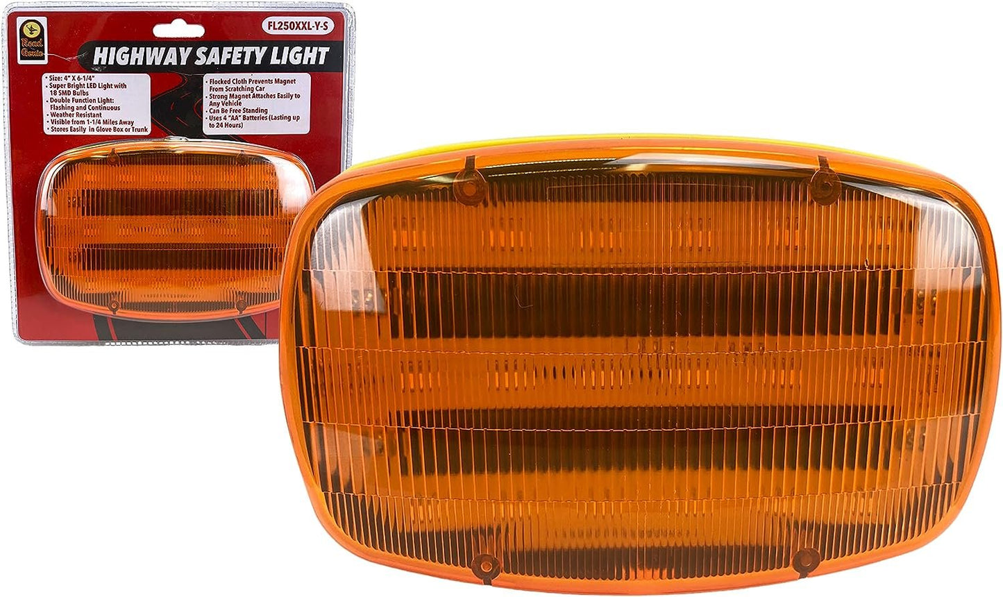 ROAD GENIE Red Highway Safety Lights LED with Magnetic Back || Light Beacon and Road Flare || Emergency Protection with Continous and Flashing Modes