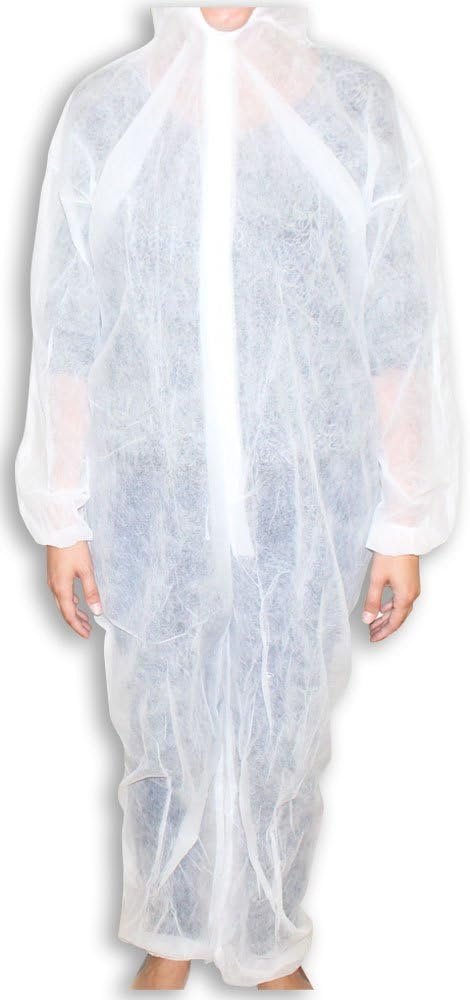 Men's White Polypropylene Cover-All Suits