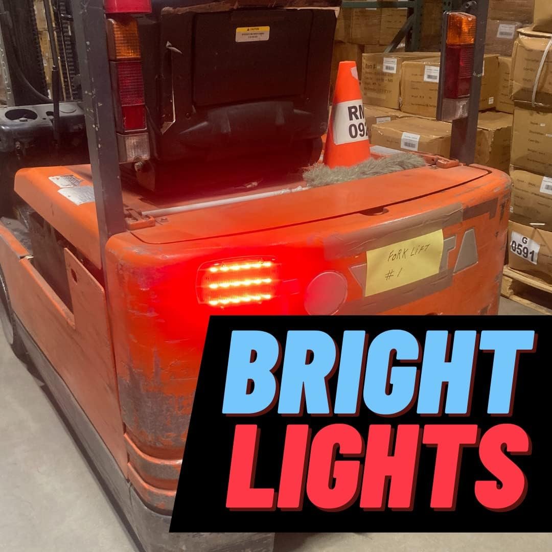 ROAD GENIE Red Highway Safety Lights LED with Magnetic Back || Light Beacon and Road Flare || Emergency Protection with Continous and Flashing Modes