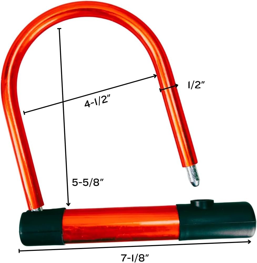 SCURRY U Shape Bicycle Shackle Lock || Secure Your Ride - Road Bikes, Mountain Bikes | 2 Keys