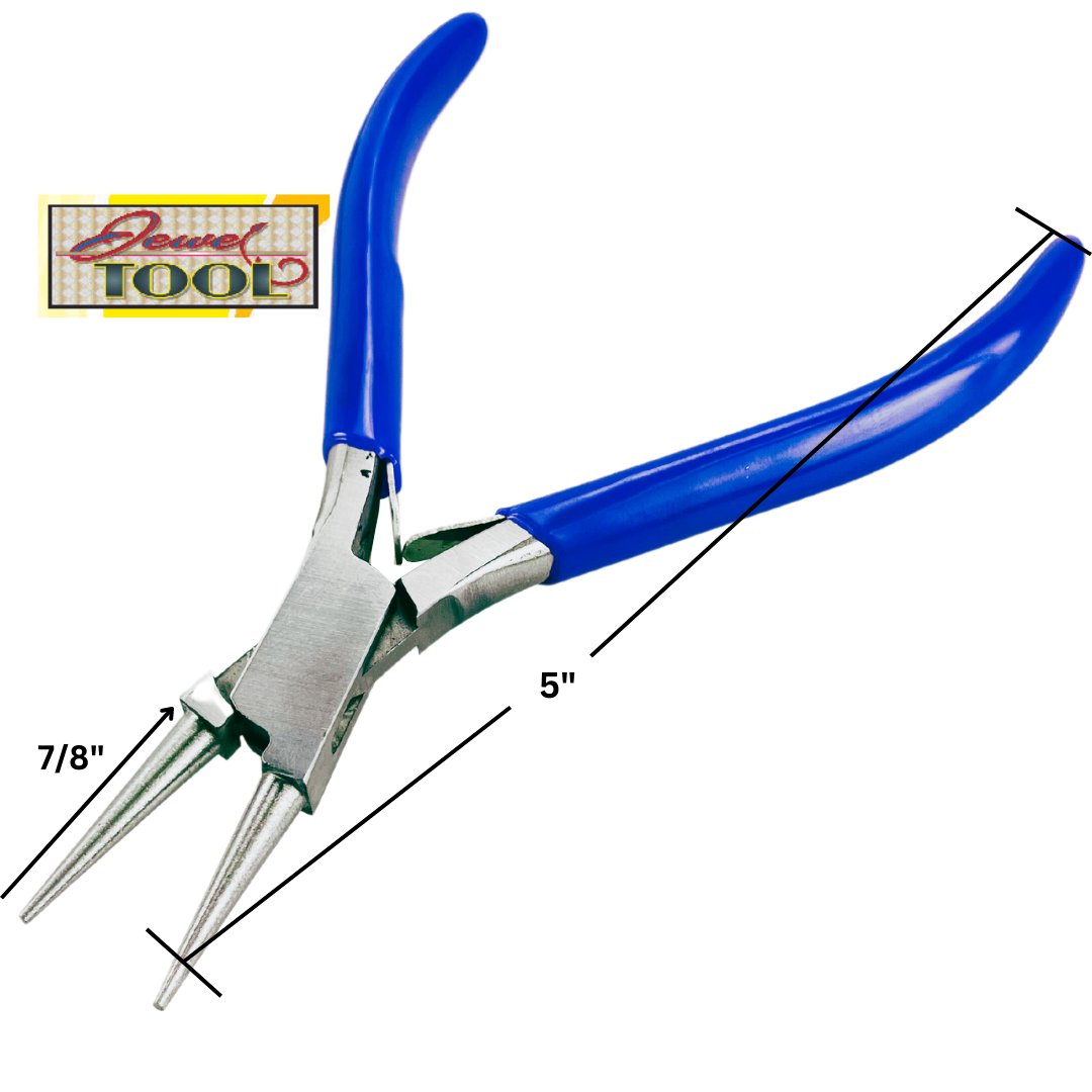 5 Inch Fine Tip Round Nose Pliers - S8924-PURP