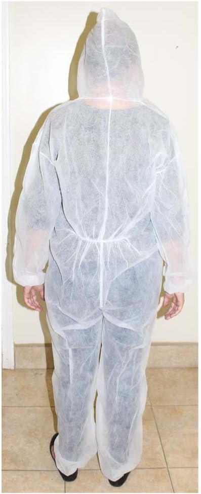Men's White Polypropylene Cover-All Suits
