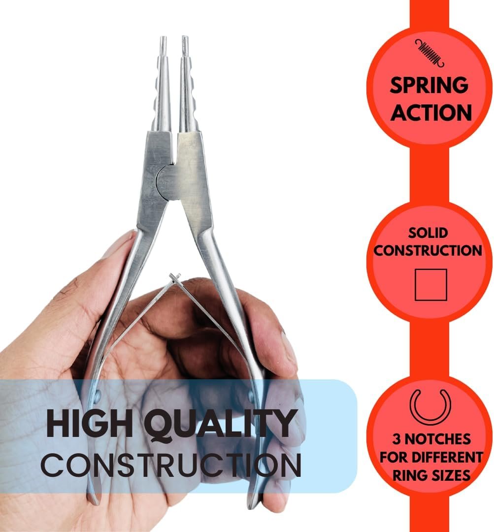 JEWEL TOOL Specialty Loop Closing & Opening Pliers | Great for Holding and Closing Jump Rings, Small Loops and More