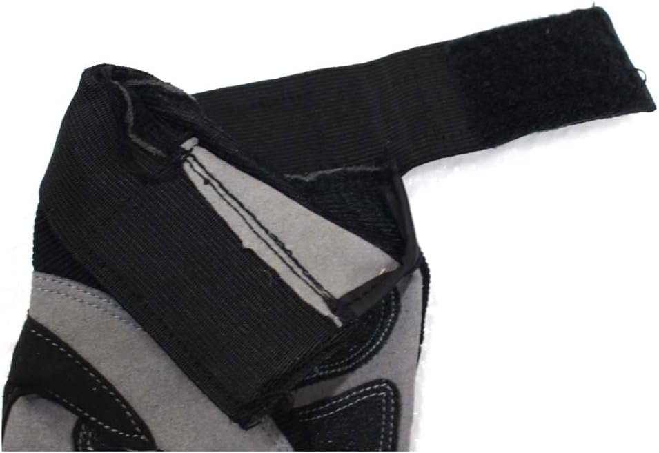 Men's  Synthetic Leather Sportman's Gloves with Padded Palms in Gray & Black