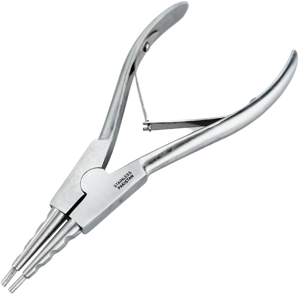 JEWEL TOOL Specialty Loop Closing & Opening Pliers | Great for Holding and Closing Jump Rings, Small Loops and More