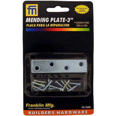 Mending Plates with Pre-Drilled Counter Sunk Screw Holes & Screws Included - ToolUSA