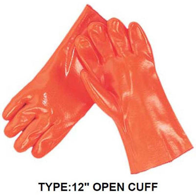 Men's 12 Inch PVC Waterproof Work Gloves with Open Cuff - Extra Large (Pack of: 2) - GL-09112-Z02 - ToolUSA