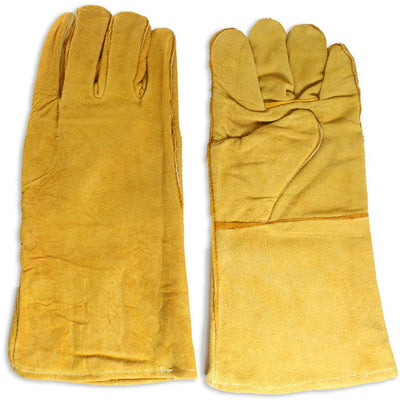 Men's 13" Gray Suede Leather Welding Gloves - ToolUSA