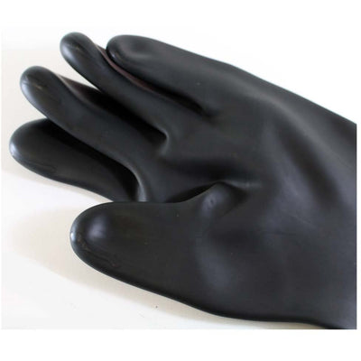 Men's 24 Inch Smooth Black Rubber Gloves - Large - GL-77924 - ToolUSA
