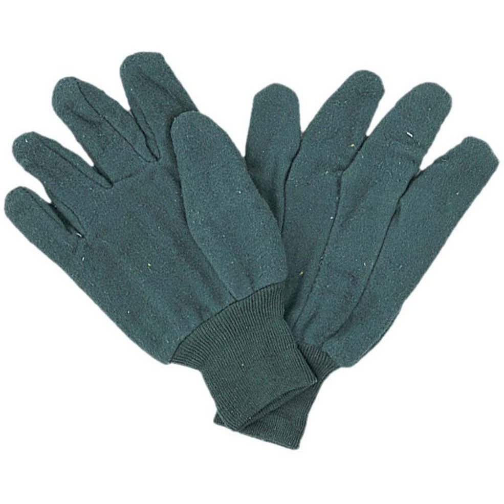 Men's Green Chore Gloves in Clute Pattern with Knit Wrist - Large (Pack of: 12) - GL-08600-Z12 - ToolUSA