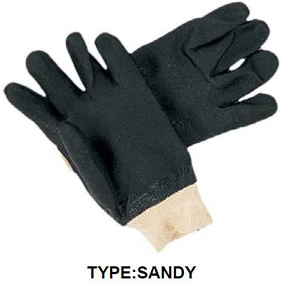 Men's PVC Double Dipped Coated Gloves with Sandy Finish - Large - GL-19000 - ToolUSA
