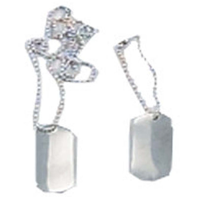 Metal Name Tag (Pack of: 2) - TC-88892-Z02 - ToolUSA