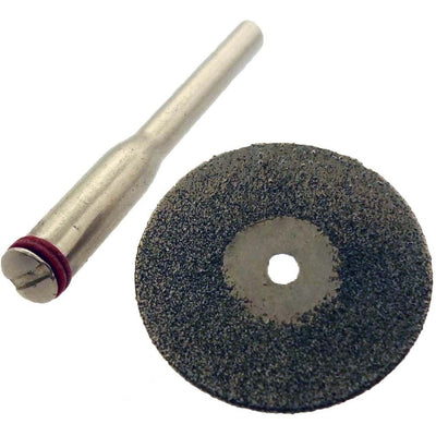 Mini Diamond Coated Round 3/4" Cutter - 1/8" Shank Included For Rotary Tool (Pack of: 2) - TJ04-04752-Z02 - ToolUSA