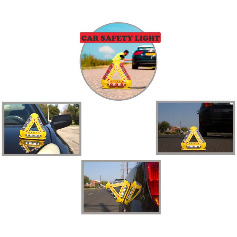Mini LED Magnetic Backed Triangle For Traffic Safety - ST-LED5-MW - ToolUSA