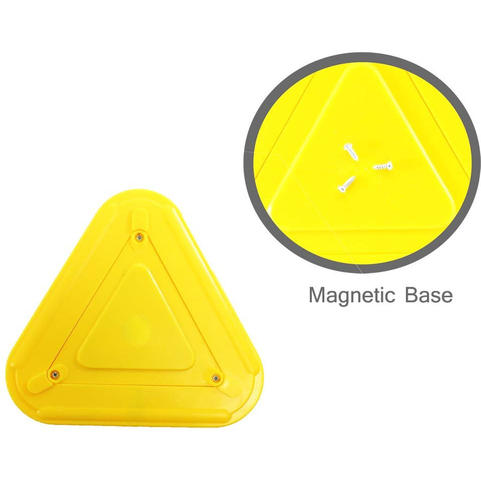Mini LED Magnetic Backed Triangle For Traffic Safety - ST-LED5-MW – ToolUSA
