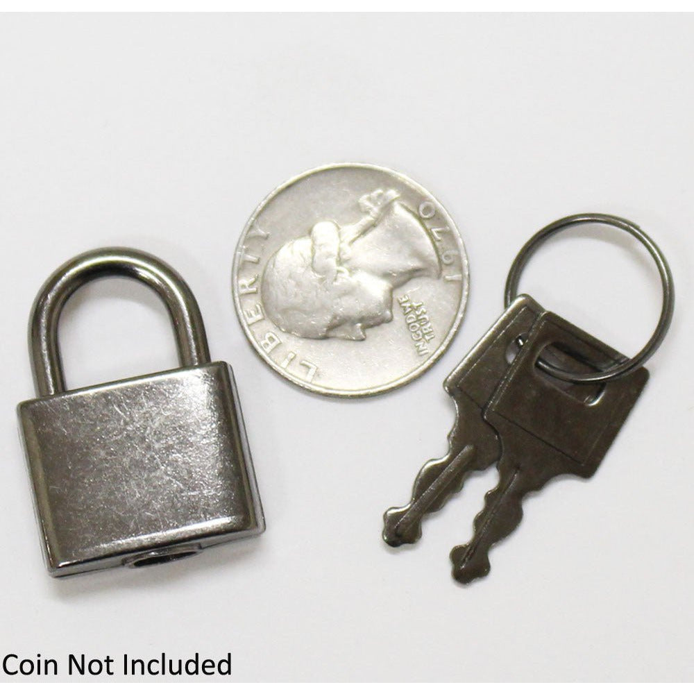 Mini Padlock With 2 Keys For Suitcase Or Briefcase (Pack of: 2) - TZ7320-TRAVL-Z02 - ToolUSA