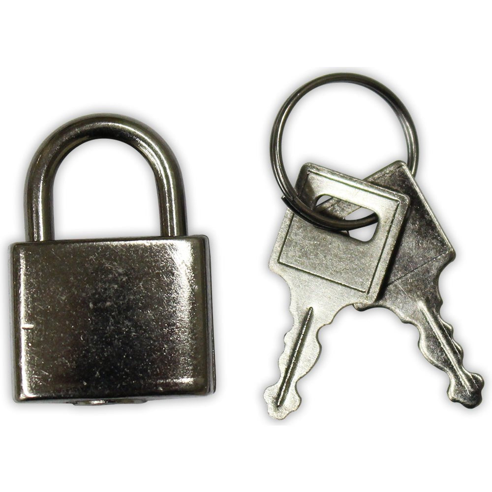 Mini Padlock With 2 Keys For Suitcase Or Briefcase (Pack of: 2) - TZ7320-TRAVL-Z02 - ToolUSA