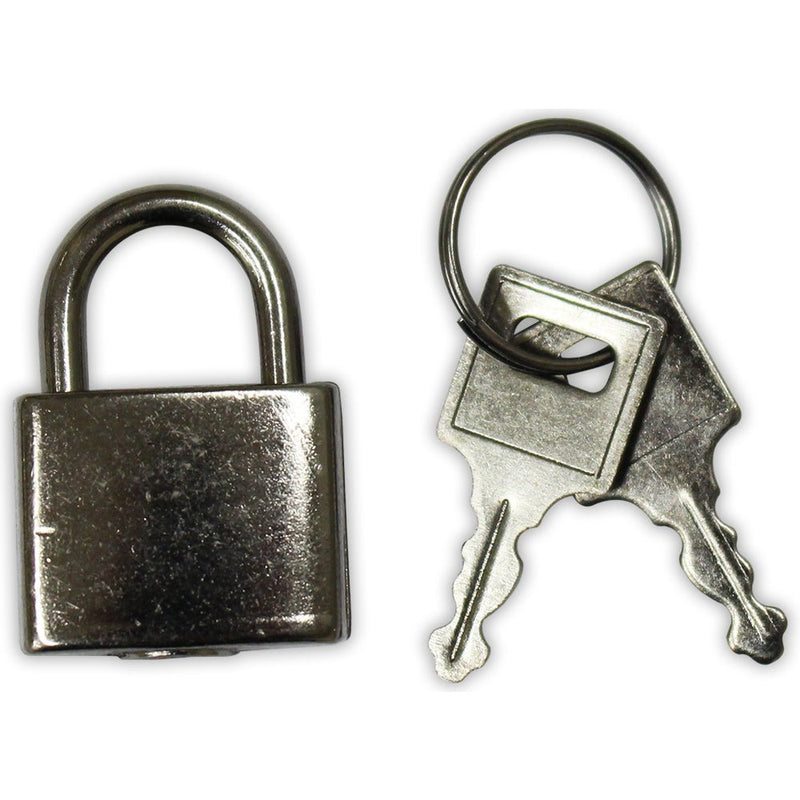 Mini Padlock With 2 Keys For Suitcase Or Briefcase (Pack of: 2) - TZ7320-TRAVL-Z02 - ToolUSA