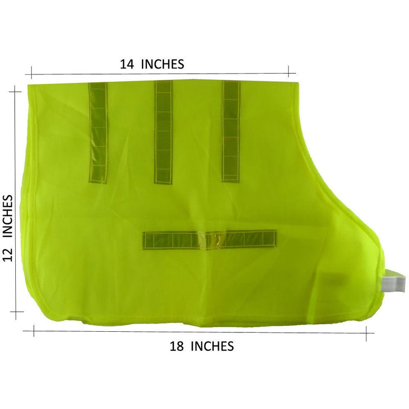 Neon Yellow Medium Pet Vest With Reflective Strips - PETVEST-01M - ToolUSA