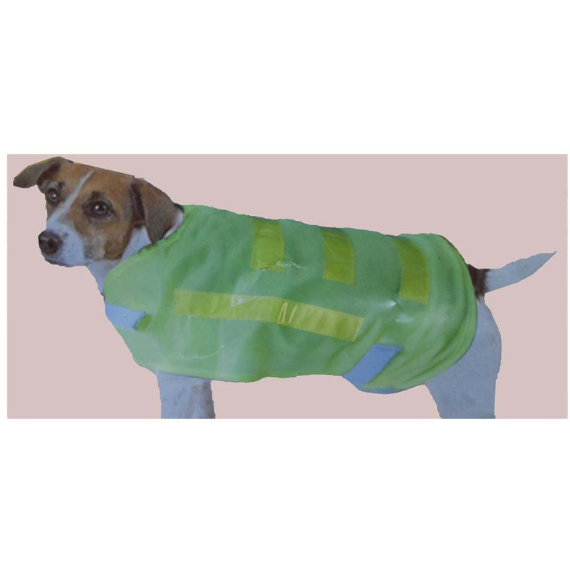 Neon Yellow Pet Vest With Reflective Strips For Smaller Dog 9"L x 16" W - PET-12621 - ToolUSA