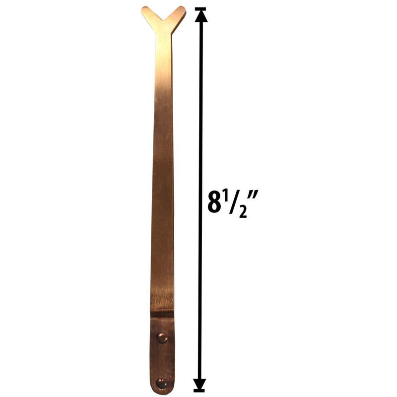 Non-Magnetic, Copper "Fish-Tail" Shaped Tweezer - 8.5 Inches Long - S1-08081 - ToolUSA