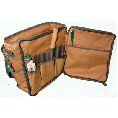 Nylon 2-Tone Tool Bag with 13 Pockets & 3 Adjustable Straps with Quick Release - NB-10191 - ToolUSA