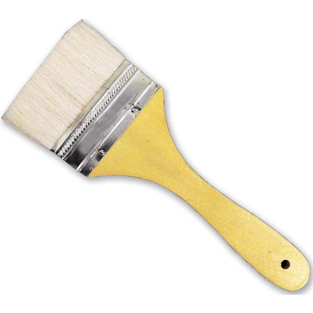 Softip Paint Brush, Nylon/Polyester Bristles, 2 Wide, Angled Profile,  Plastic Kaiser Handle - Zerbee