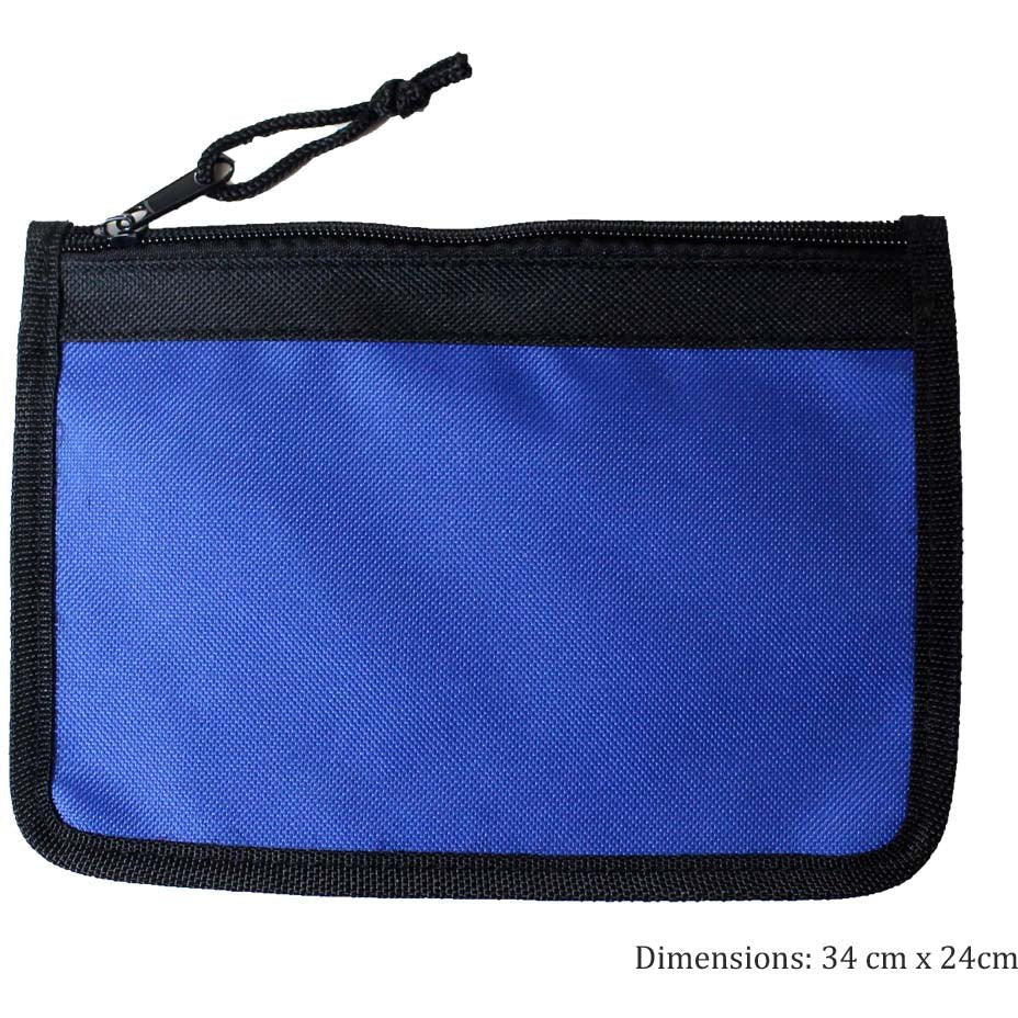 Nylon Flat Zipper Bag for Document Storage - ToolUSA