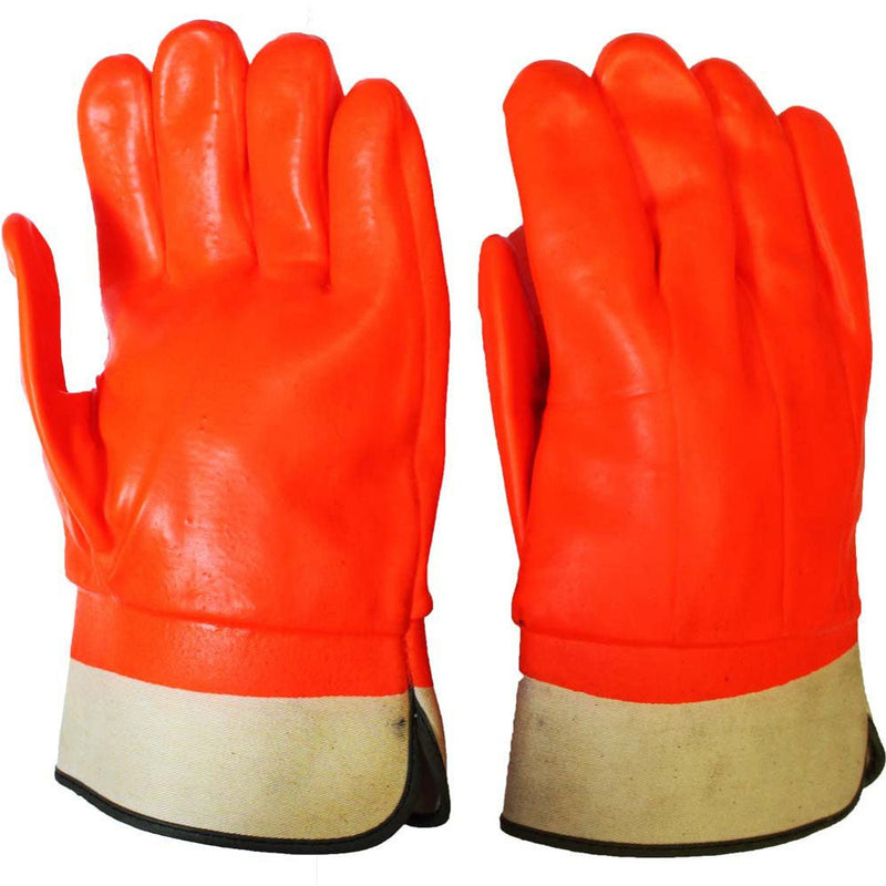 Orange PVC Work Gloves - Extra Large (Pack of: 2) - GL-09111-Z02 - ToolUSA