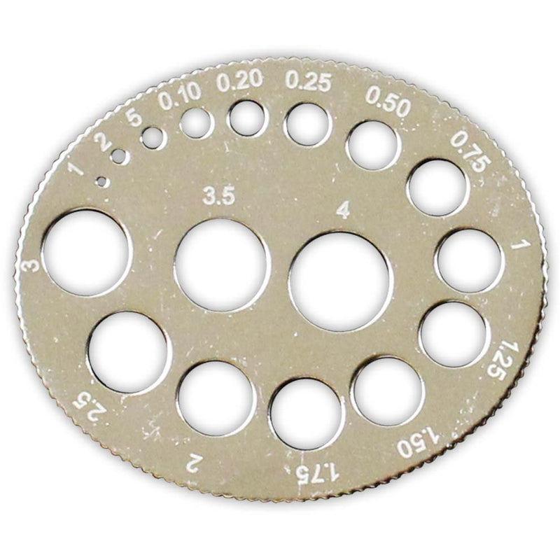Oval Shaped Gauge for Round Stones (Pack of: 2) - TJ-24966-Z02 - ToolUSA
