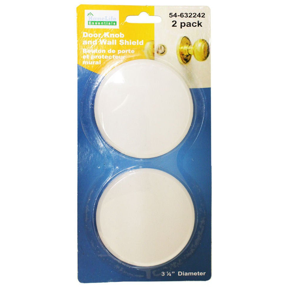 Package Of 2 Pieces Door Knob And Wall Shields For Home Or Office - LHEN-DWW7 - ToolUSA