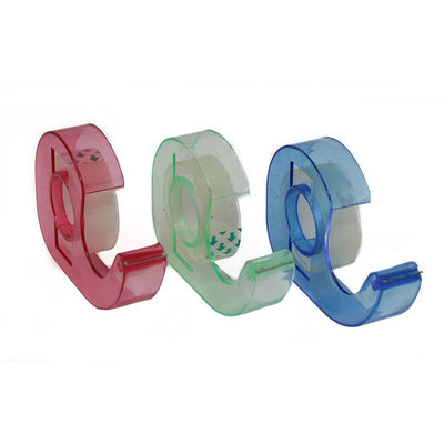 Package Of 3 Rolls Of Cellophane Tape-Complete With Dispensers - TAP-09209 - ToolUSA