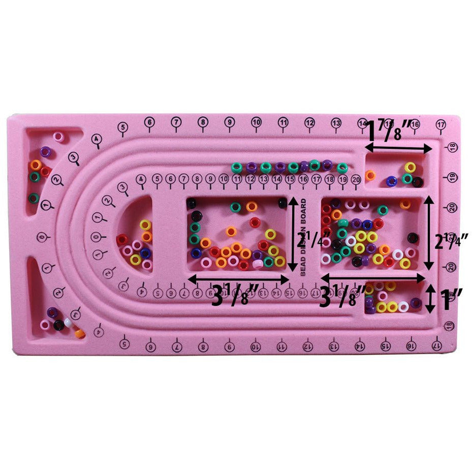 Pink Flocked Bead Board - 14 x 7-1/2 Inch: ( Pack of 2 Pcs (Pack of: 2) - TJ-21733-Z02 - ToolUSA