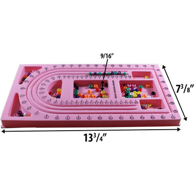 Pink Flocked Bead Board - 14 x 7-1/2 Inch: ( Pack of 2 Pcs (Pack of: 2) - TJ-21733-Z02 - ToolUSA