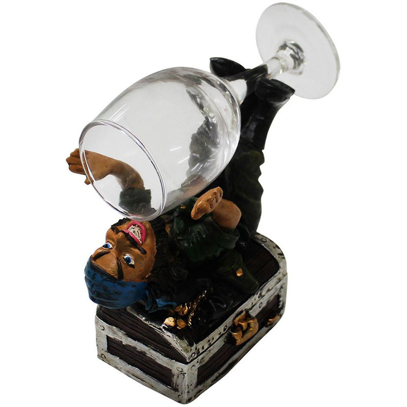 Pirate Statue & Wine Glass - 208-1462-YX - ToolUSA
