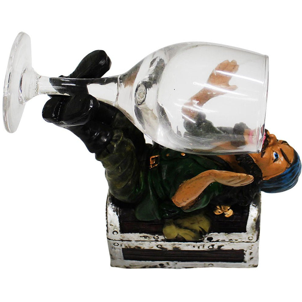 Pirate Statue & Wine Glass - 208-1462-YX - ToolUSA